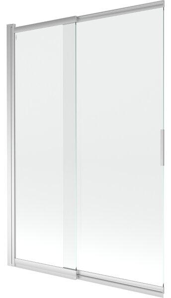 Mexen Fox, paravan de baie cu 2 aripi 120x150 cm, sticlă transparentă de 5 mm, profil cromat, 891-120-002-01-00