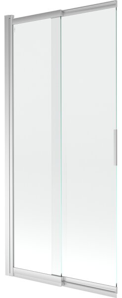 Mexen Fox, paravan de baie cu 2 aripi 85x150 cm, sticlă transparentă de 5 mm, profil cromat, 891-085-002-01-00