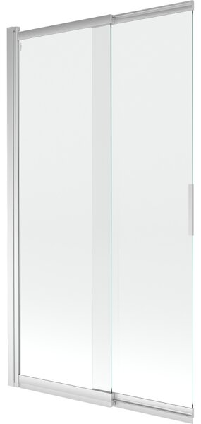 Mexen Fox, paravan de baie cu 2 aripi 100x150 cm, sticlă transparentă de 5 mm, profil cromat, 891-100-002-01-00