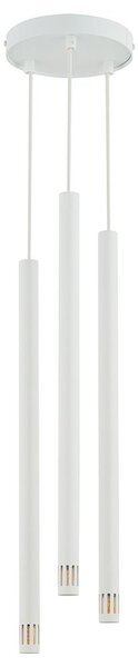 Lustră pe cablu STALACTITE LASER 3xG9/3W/230V albă