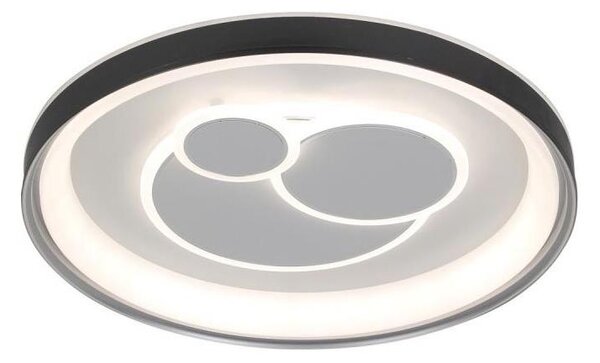 ITALUX PLF-54205-BK-WH - Plafonieră LED reglabilă FLORINA LED/46W/230V neagră +telecomandă