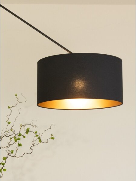 Lustră LED reglabilă pe tijă GORTA 1xE27/60W/230V negru/auriu
