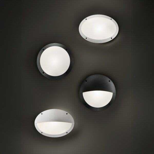Ideal Lux - Aplica de exterior POLAR 1xE27/23W/230V IP66 neagră