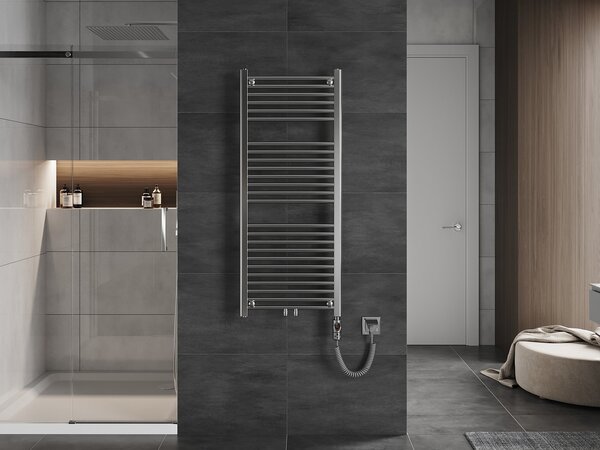 Mexen Mars, element electric de încălzire 1200x500 mm + tijă de încălzire 600 W, crom, W110-1200-500-2600-01