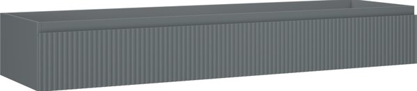 Mexen Rivel, mobilier baie 160 cm, 1 sertar, canelat, grafit mat, 91A20-16023-1-BF66