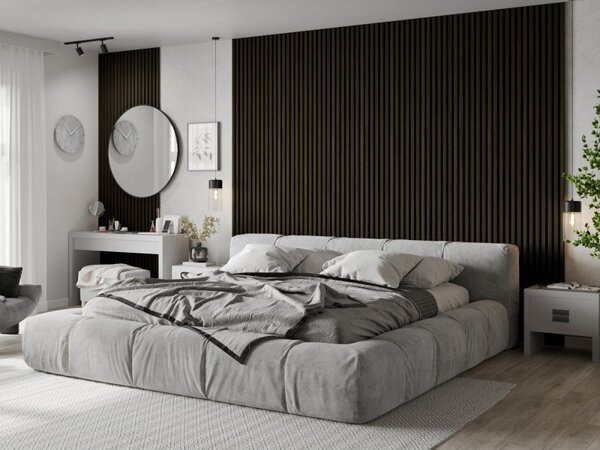 Mexen Lam-F, lamele acustice de perete 275 × 30 cm, suport din fetru 8 mm, furnir tehnic, abanos regal, S105-275307-3015-020