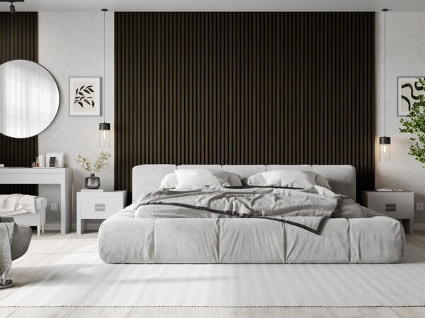 Mexen Lam-F, lamele acustice de perete 275 × 30 cm, suport din fetru 8 mm, furnir tehnic, abanos regal, S105-275307-3015-020