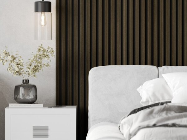 Mexen Lam-B, lamele acustice de perete 275 × 30 cm, placă HDF 4 mm, furnir tehnic, abanos regal, S100-275307-3015-020