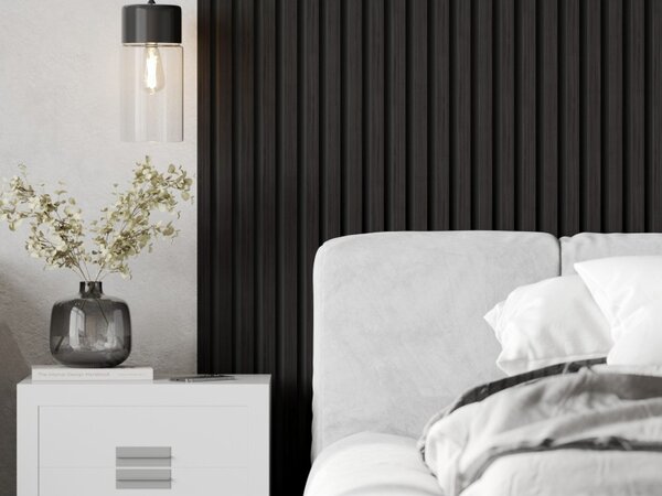 Mexen Lam-B, lamele acustice de perete 275 × 30 cm, placă HDF 4 mm, furnir tehnic, negru abanos, S100-275307-3015-023