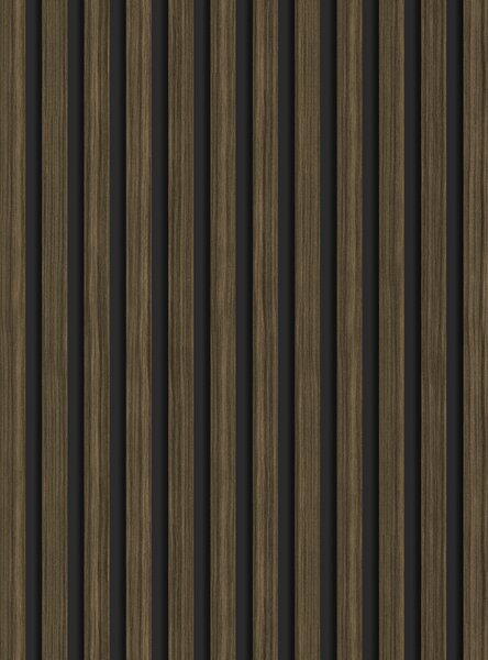 Mexen Lam-B, lamele acustice de perete 275 × 30 cm, placă HDF 4 mm, furnir tehnic, abanos regal, S100-275307-3015-020