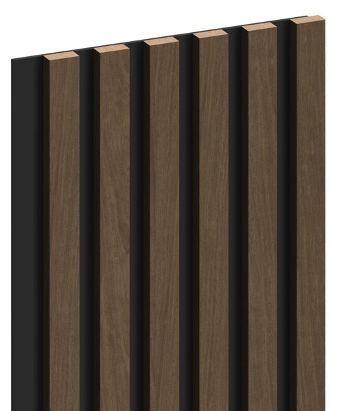 Mexen Lam-B, lamele acustice de perete 275 × 30 cm, placă HDF 4 mm, furnir tehnic, nuc espresso, S100-275307-3015-019