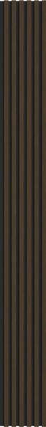 Mexen Lam-B, lamele acustice de perete 275 × 30 cm, placă HDF 4 mm, furnir tehnic, nuc ars, S100-275307-3015-024