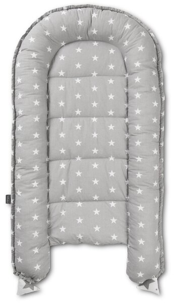 Cosulet bebelus pentru dormit Kidizi Baby Nest Cocoon 90x50 cm Galaxy Grey