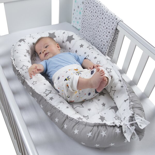 Cosulet bebelus pentru dormit Kidizi Baby Nest Cocoon 90x50 cm Circus