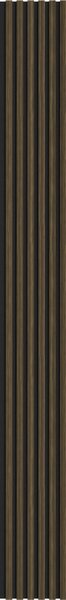 Mexen Lam-F, lamele acustice de perete 275 × 30 cm, suport din fetru 8 mm, furnir tehnic, abanos regal, S105-275307-3015-020