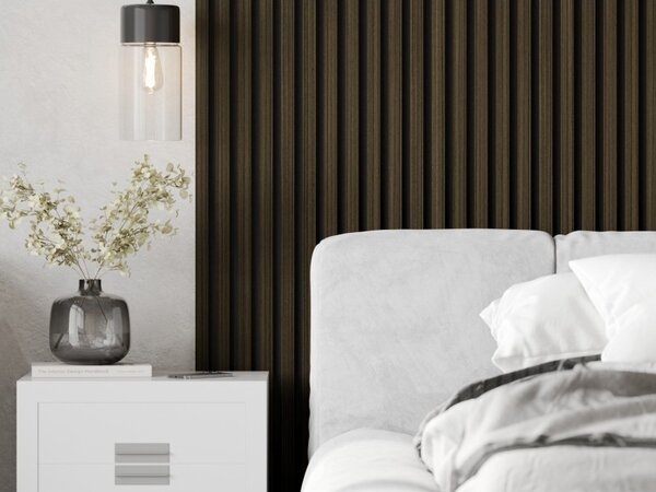 Mexen Lam-F, lamele acustice de perete 275 × 30 cm, suport din fetru 8 mm, furnir tehnic, abanos regal, S105-275307-3015-020
