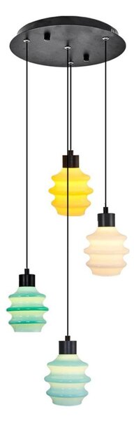 Pendul LED pe cablu CACTUS LED/12W/230V 3000K verde/galben/alb