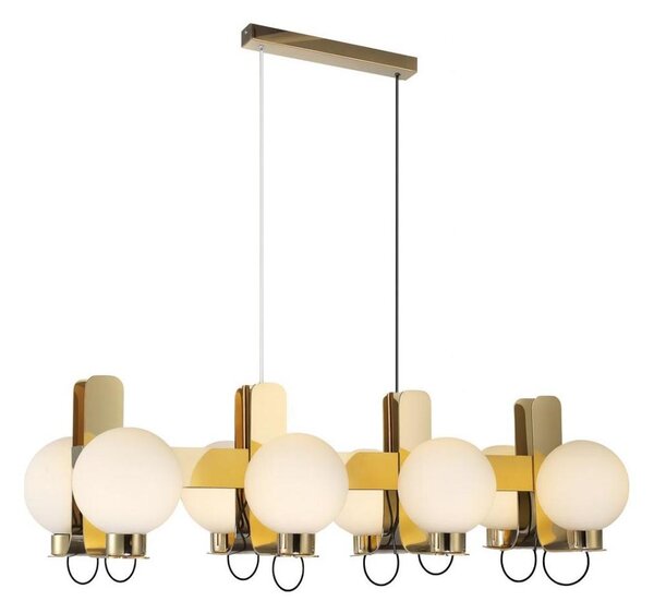 Candelabru pe cablu REGGIO 8xE27/40W/230V auriu