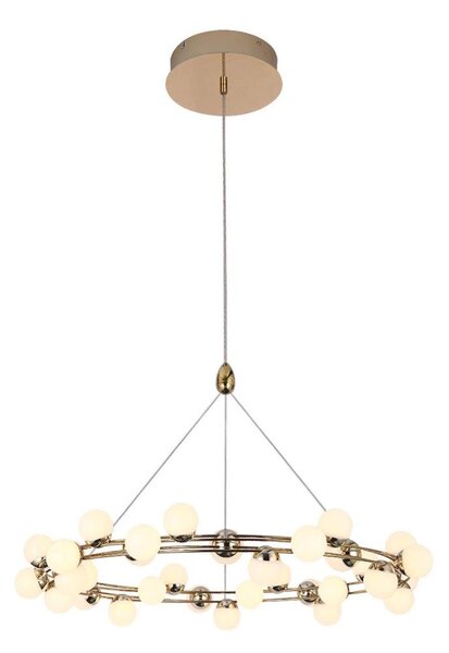 Lustră LED suspendată pe cablu MARS LED/50W/230V 3000K aurie