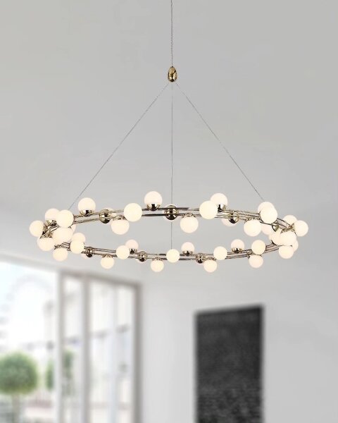Lustră LED suspendată pe cablu MARS LED/50W/230V 3000K aurie