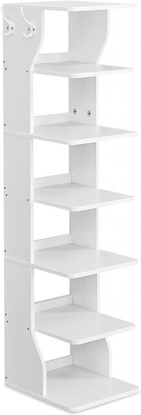 Pantofar, Vasagle, Alb, 26.4x30x110.4 cm