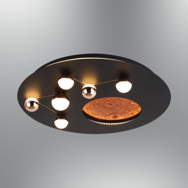 Plafonieră MARS LED/48W/230V 3000K neagră