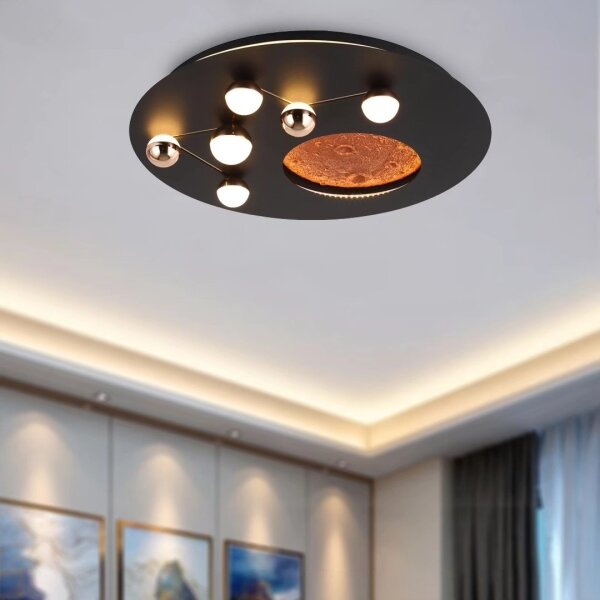 Plafonieră MARS LED/48W/230V 3000K neagră