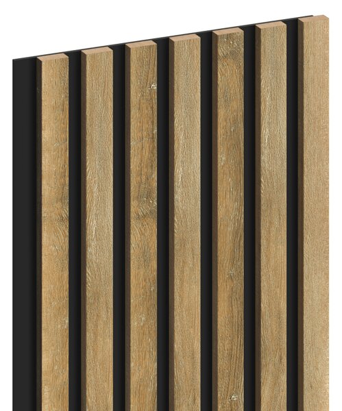 Mexen Lam-B, lamele de perete 275 × 31,5 cm, placă HDF 4 mm, stejar miere, S100-275317-2812-066