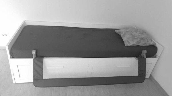 Protectie pat rabatabila pentru somiera adancita 150 cm Olmitos alb