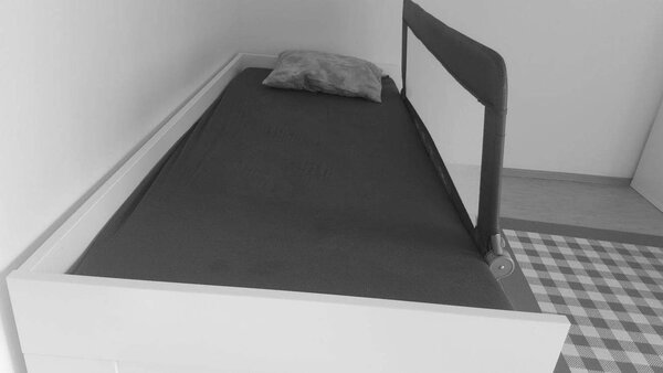 Protectie pat rabatabila pentru somiera adancita 150 cm Olmitos alb