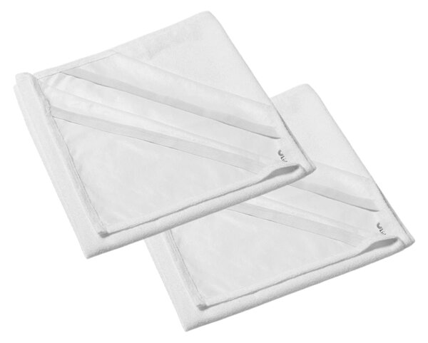 Set 2 protectii impermeabile pentru saltea patut co-sleeper 90x50 cm din frotir Kidizi