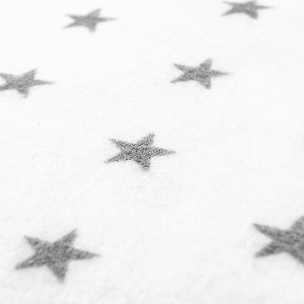 Paturica dubla din bumbac si flanel 100x75 cm Kidizi All Mint Stars, 100% bumbac