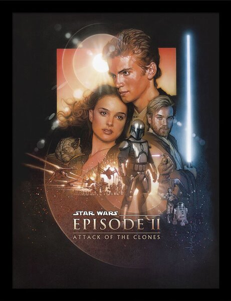 Poster înrămat Star Wars - Episode II
