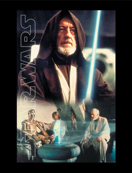 Poster înrămat Star Wars - Obi Key Art
