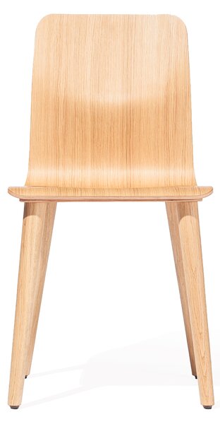 Scaun din lemn de stejar Malmo Natural, l43xA39xH82 cm