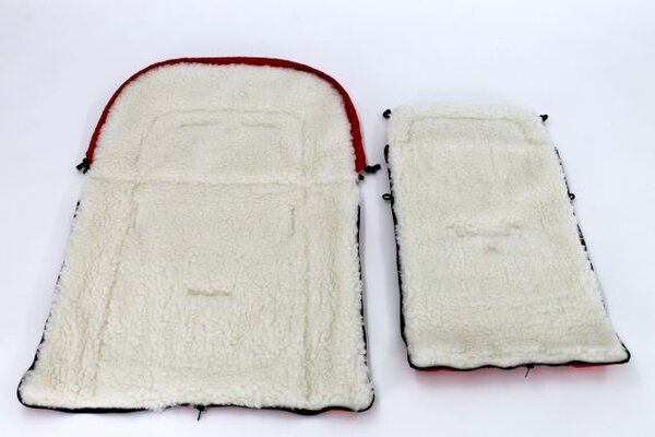 Sac de iarna pentru carucior cu interior din lana pentru 0-3 ani Rosu Camicco