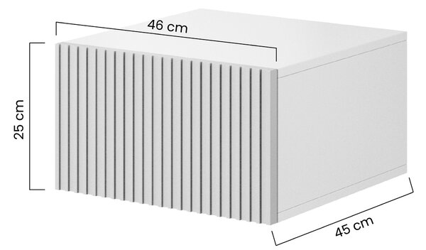 Set noptiere suspendate Nicole 46 cm - cașmir