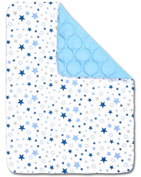 Set lenjerie matlasata 3 piese Kidizi Milky Way, include perna, plapumioara si cearceaf