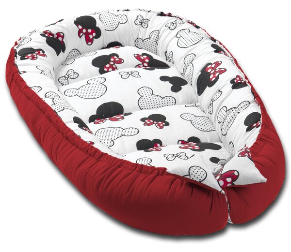 Cosulet bebelus pentru dormit Kidizi Baby Nest Cocoon 90x50 cm Minnie