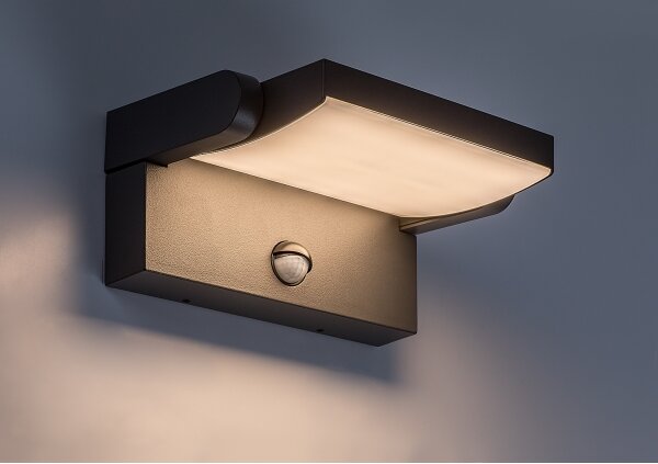 Brilagi - LED Aplica de perete pentru exterior ANKLE LED/12W/230V IP65 negru