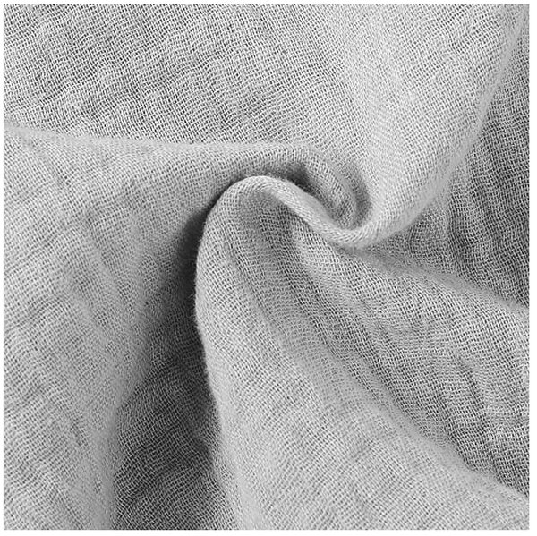 Paturica bebe de vara din muselina dubla 100x70 cm Kidizi Grey