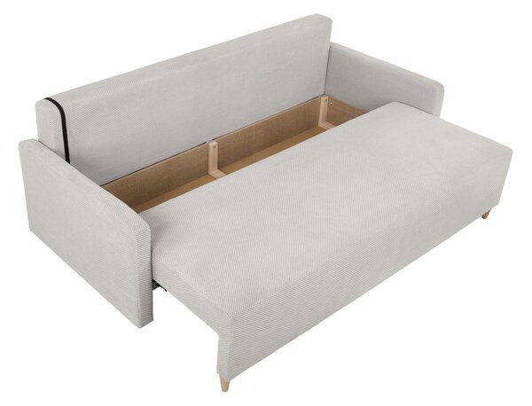 Canapea extensibilă Boston 584, Numărul de locuri: 3, Spațiu de depozitare, 92x208x90cm, 92 kg, Picioare: Plastic, Lemn