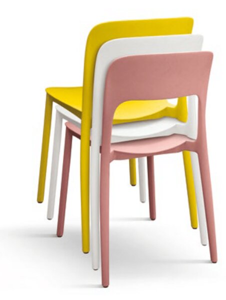 SCAUN ROSINNA -POLIPROPILENA- HORECA - ROZ
