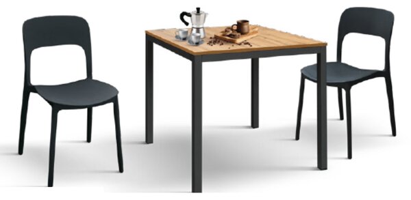 SCAUN ROSINNA -POLIPROPILENA- HORECA - ROZ