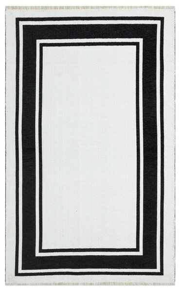 Covor Maze Home NOA, Reversibil, Black White, 115 x 180 cm