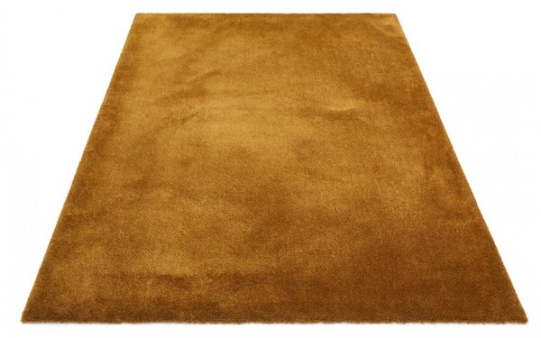 Covor Belgian din Microfibra, Lavabil, Fir moale, Mustar, Model Sky 71301 800 200 x 290
