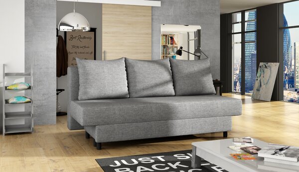 Canapea trei locuri Azema (gri deschis). Promo -18%. 1025410