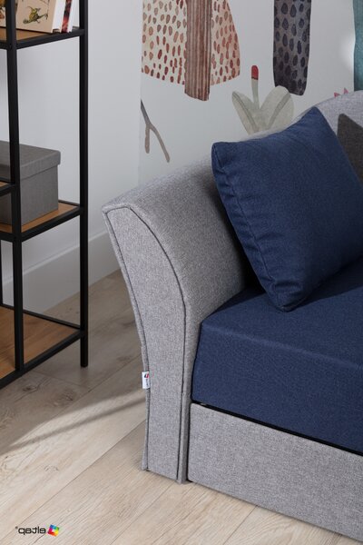 Canapea Agira (gri + negru) (D). Promo -16%. 1025437