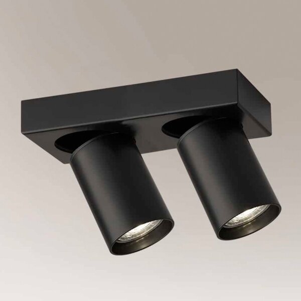 Spot TARUMI 2xGU10/15W/230V negru Shilo 7972
