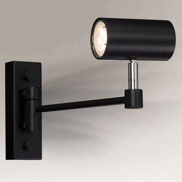Lampă de perete FUSSA 1xGU10/15W/230V neagră Shilo 2209
